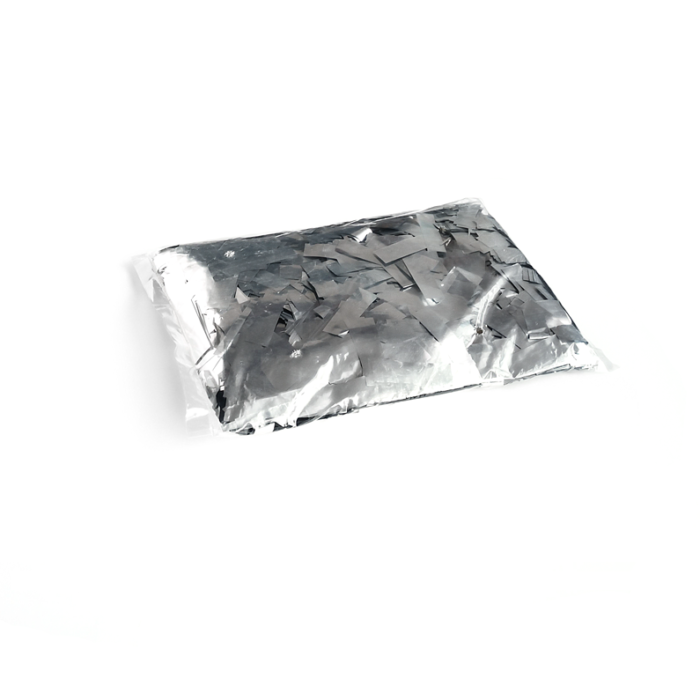 TCM FX - Metallic Konfetti Téglalapok 55x17mm - Ezüst - 1 kg